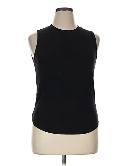 Pre-owned Tahari Sleeveless T-shirt In Black