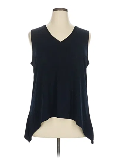 Pre-owned Tahari Sleeveless T-shirt In Blue