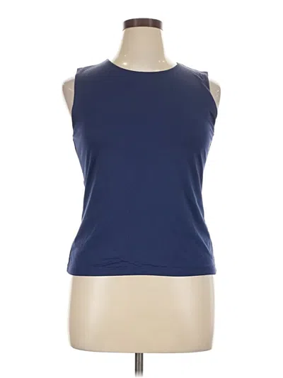 Pre-owned Tahari Sleeveless T-shirt In Blue