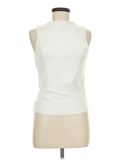 Pre-owned Tahari Sleeveless T-shirt In Ivory