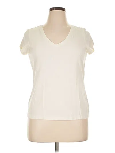 Pre-owned Tahari Sleeveless T-shirt In Ivory