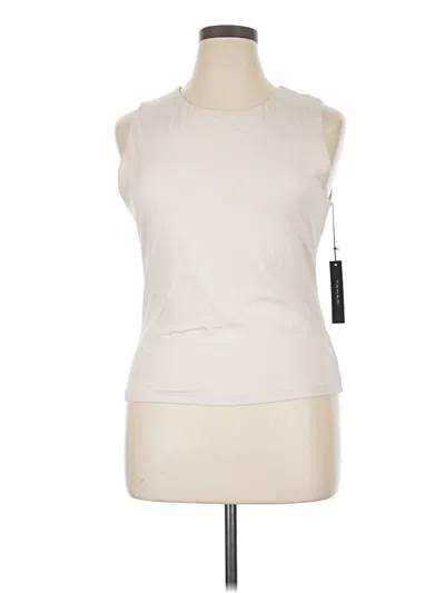 Pre-owned Tahari Sleeveless T-shirt In Ivory