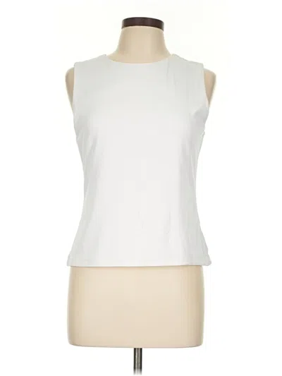 Pre-owned Tahari Sleeveless T-shirt In Ivory