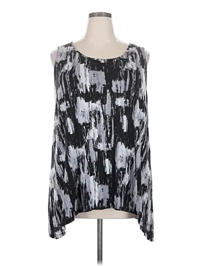Pre-owned Tahari Sleeveless T-shirt In Silver