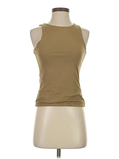 Pre-owned Tahari Sleeveless T-shirt In Tan