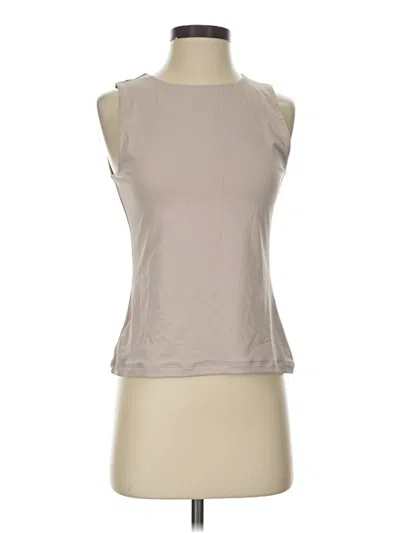 Pre-owned Tahari Sleeveless T-shirt In Tan