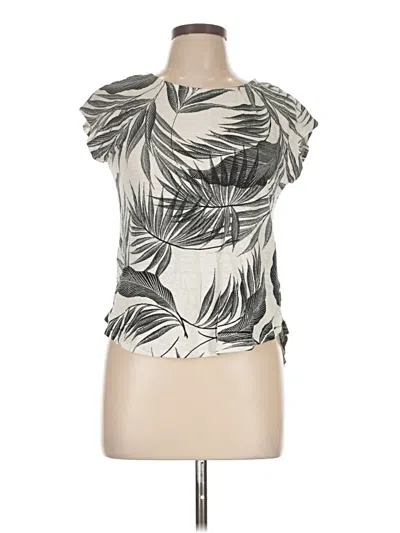 Pre-owned Tahari Sleeveless T-shirt In White