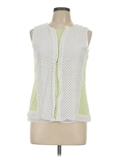 Pre-owned Tahari Sleeveless T-shirt In White