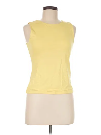 Pre-owned Tahari Sleeveless T-shirt In Yellow
