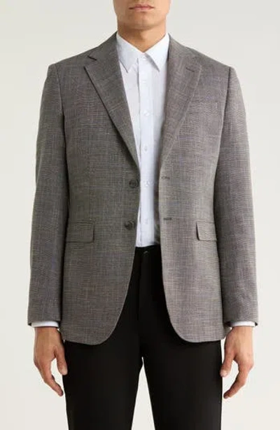 Tahari Slim Fit Plaid Sport Coat In Blue
