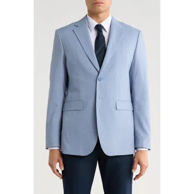 Tahari Slim Fit Plaid Sport Coat In Blue