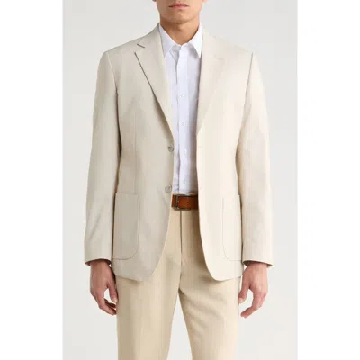Tahari Slim Fit Plaid Sport Coat In Neutral