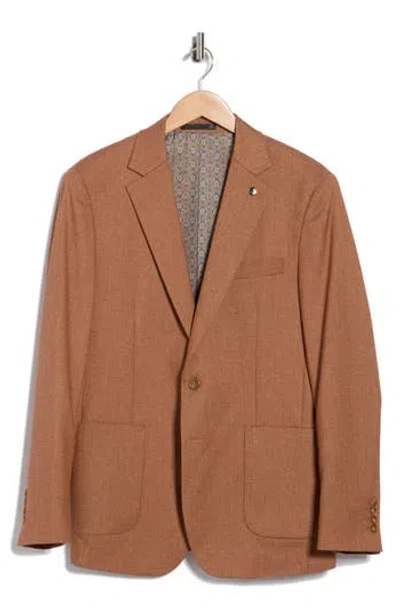 Tahari Slim Fit Sport Coat In Brown