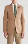 Tahari Slim Fit Sport Coat In Latte