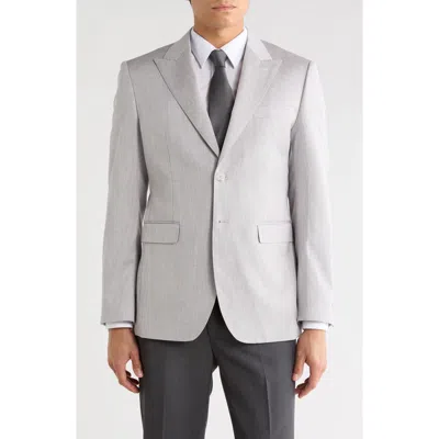 Tahari Slim Fit Textured Blazer In Brown