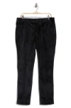 Tahari Slim Fit Velvet Dress Pants In Black