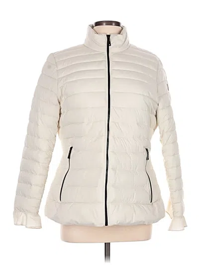 Pre-owned Tahari Snow Jacket In Ivory