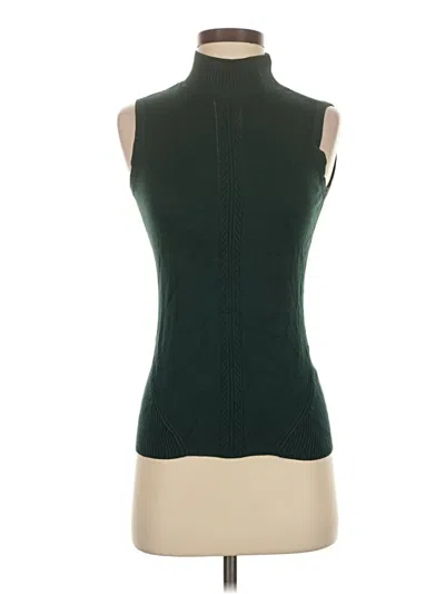 Pre-owned Tahari Sweater Vest In Green