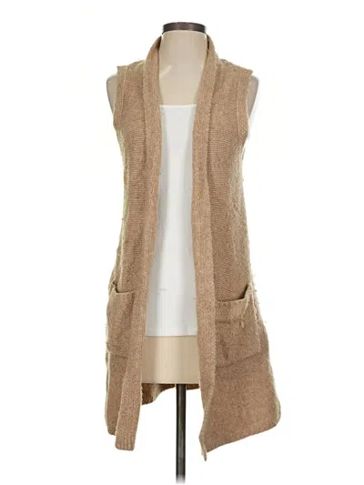 Pre-owned Tahari Sweater Vest In Tan