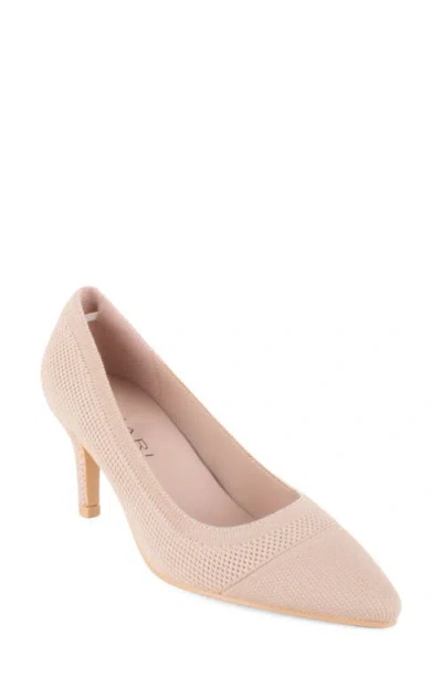 Tahari Taj Pointed Cap Toe Pump In Brown