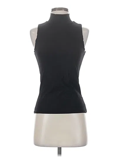 Pre-owned Tahari Tank Top Black Halter Neckline Tops