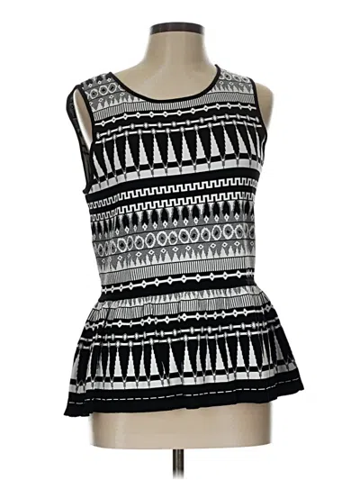 Pre-owned Tahari Tank Top Black Strapless Neckline Tops