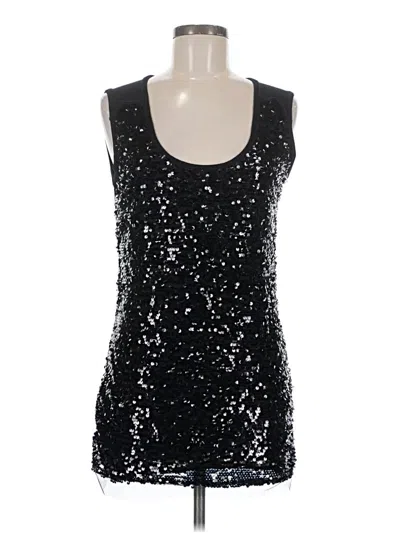 Pre-owned Tahari Tank Top Black Strapless Neckline Tops