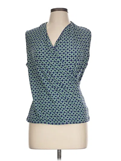 Pre-owned Tahari Tank Top Green Cowl Neck Tops