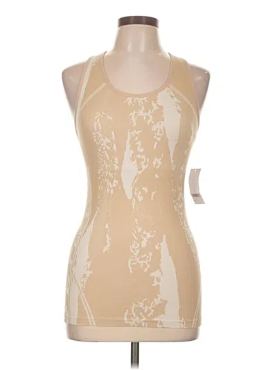 Tahari Tank Top Tan Halter Neckline Tops