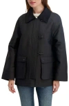 Tahari Taylor Barn Jacket In Black