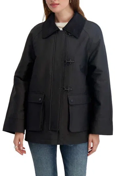 Tahari Taylor Barn Jacket In Black