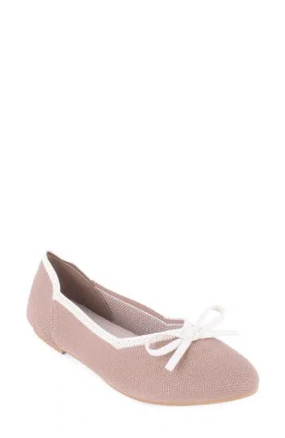 Tahari Tortuga Ballet Flat In Pink