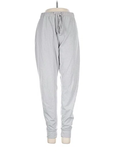 Pre-owned Tahari Track Pants In Silver