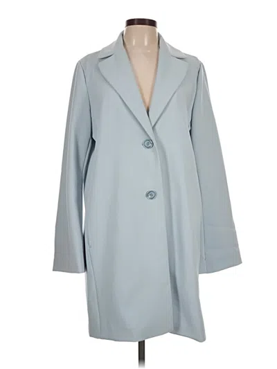Pre-owned Tahari Trenchcoat In Blue