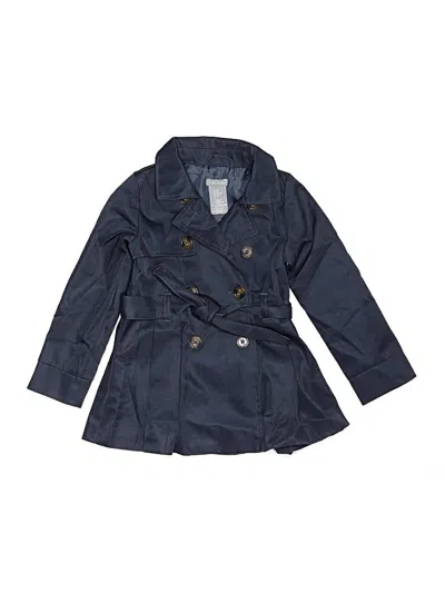 Pre-owned Tahari Kids' Trenchcoat In Blue