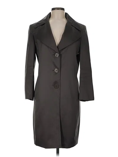 Pre-owned Tahari Trenchcoat In Gray
