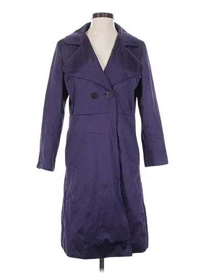 Pre-owned Tahari Trenchcoat In Purple
