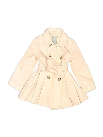 Pre-owned Tahari Kids' Trenchcoat In White