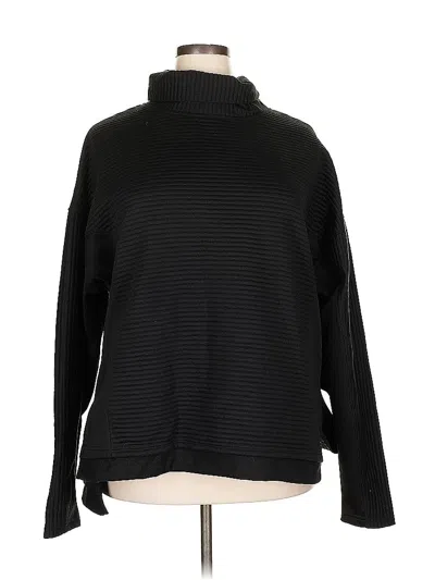 Pre-owned Tahari Turtleneck Sweater In Black