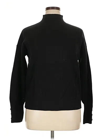 Pre-owned Tahari Turtleneck Sweater In Black