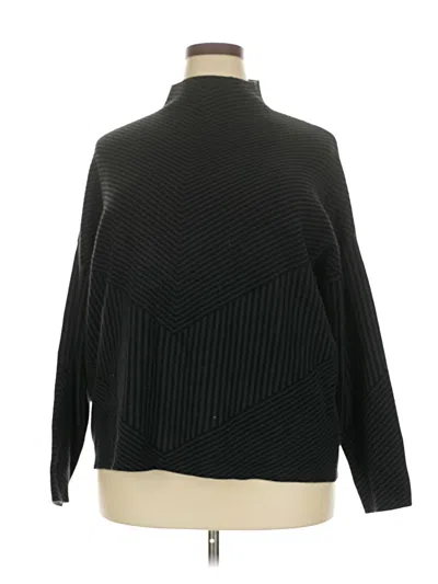 Pre-owned Tahari Turtleneck Sweater In Black