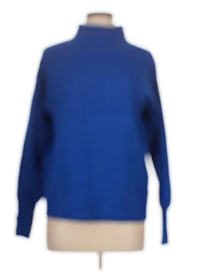 Pre-owned Tahari Turtleneck Sweater In Blue