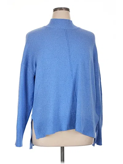 Pre-owned Tahari Turtleneck Sweater In Blue