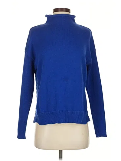 Pre-owned Tahari Turtleneck Sweater In Blue