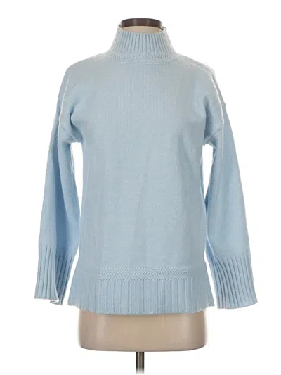 Pre-owned Tahari Turtleneck Sweater In Blue