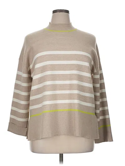 Pre-owned Tahari Turtleneck Sweater In Brown