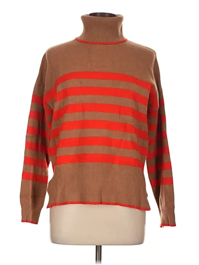 Pre-owned Tahari Turtleneck Sweater In Brown