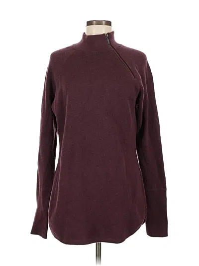 Pre-owned Tahari Turtleneck Sweater In Burgundy