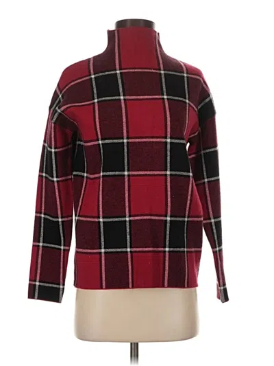 Pre-owned Tahari Turtleneck Sweater In Burgundy