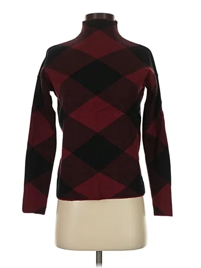 Pre-owned Tahari Turtleneck Sweater In Burgundy